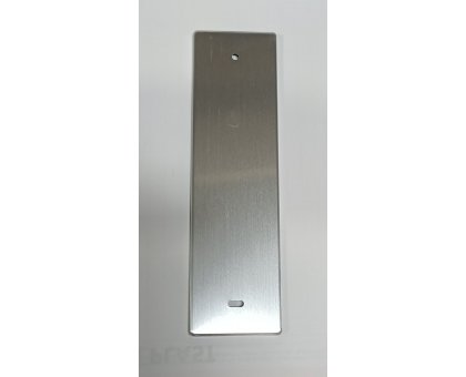 Placca per avvolgitore ZENITH cieca interasse mm 165 in alluminio argento
