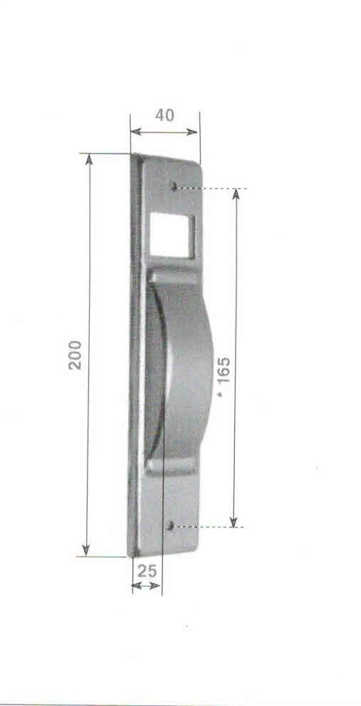 Placca per avvolgitore semincasso S-5 in alluminio BIANCO