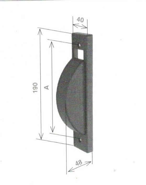 Placca per avvolgitore semincasso SIGMA 8 in plastica NERA