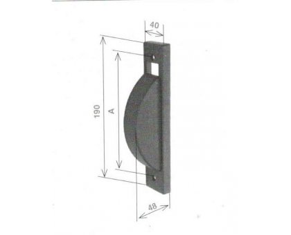 Placca per avvolgitore semincasso SIGMA 8 in plastica NERA