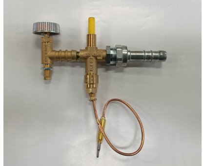 Rubinetto con valvola di sicurezza con termocoppia cm 25 per fornellone METANO