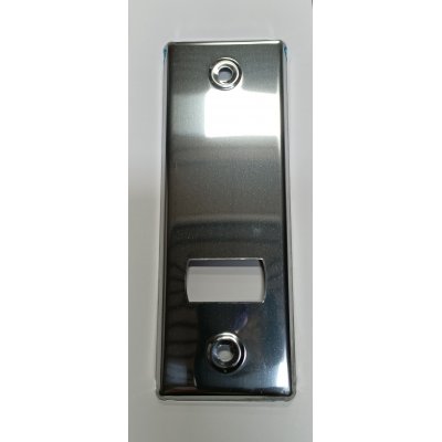 Placca per avvolgitore mod MINI interasse mm 125 in acciaio INOX