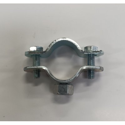 Collare pesante 1/2' in ferro zincato con dado elettrosaldato 8 MA