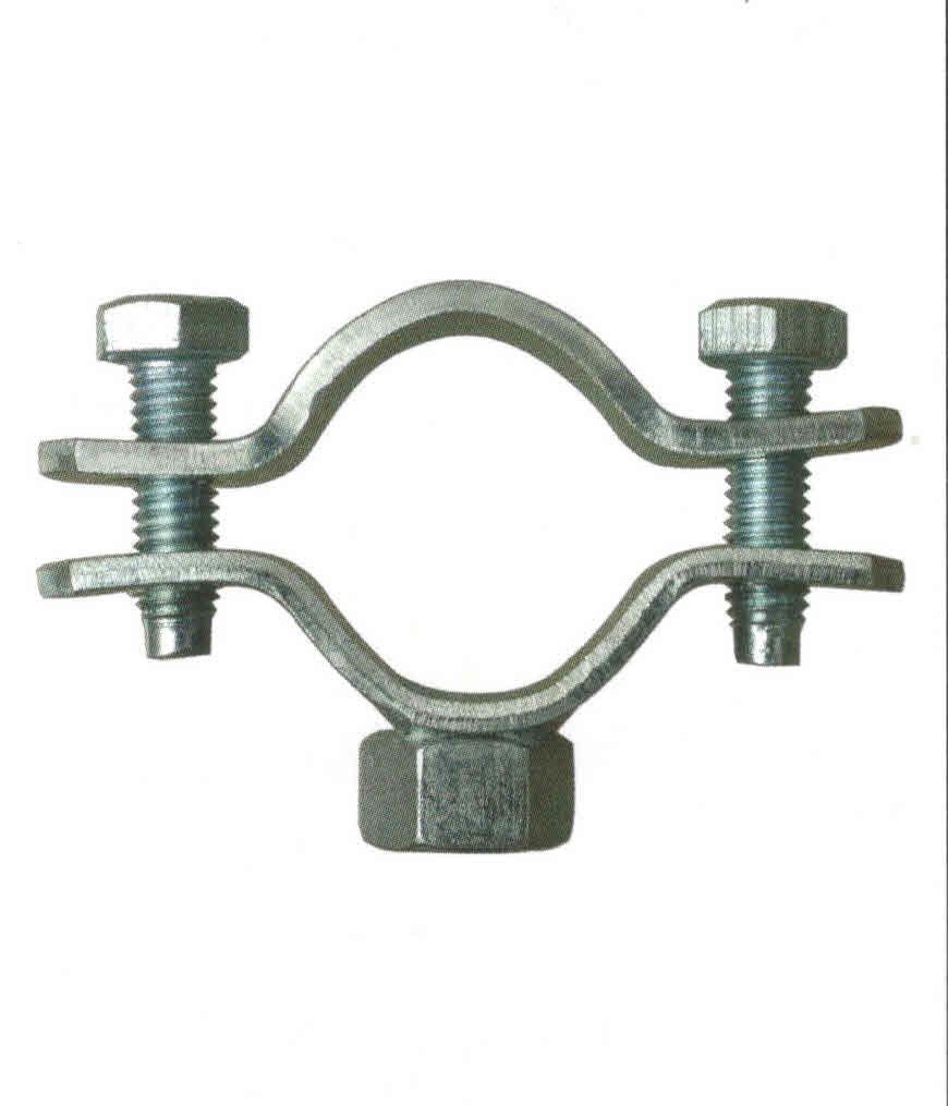 Collare pesante  3/4' in ferro zincato con dado elettrosaldato 8 MA