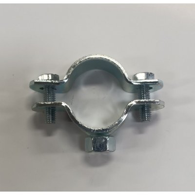 Collare pesante 3/4' in ferro zincato con dado elettrosaldato 8 MA