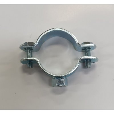 Collare pesante 1' in ferro zincato con dado elettrosaldato 8 MA