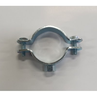 Collare pesante 1' 1/2 in ferro zincato con dado elettrosaldato 8 MA