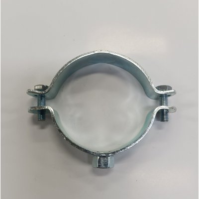 Collare pesante 2' in ferro zincato con dado elettrosaldato 8 MA