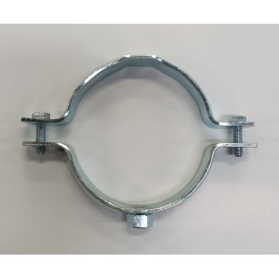 Collare pesante 2' 1/2 in ferro zincato con dado elettrosaldato 8 MA