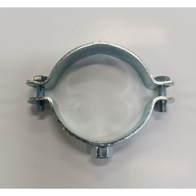 Collare pesante 3' in ferro zincato con dado elettrosaldato 8 MA