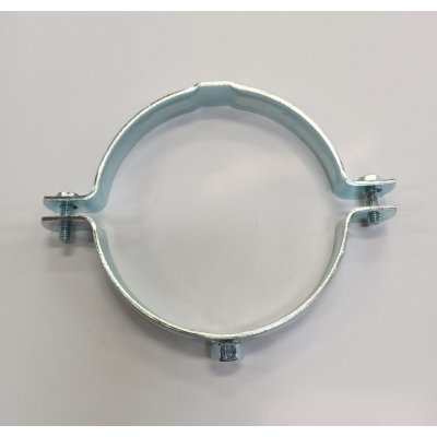 Collare pesante 4' in ferro zincato con dado elettrosaldato 8 MA