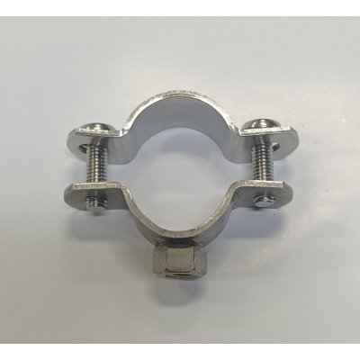 Collare pesante 3/4' in acciaio INOX con dado elettrosaldato 8 MA