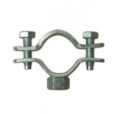 Collare pesante 1/2' in acciaio INOX con dado elettrosaldato 8 MA