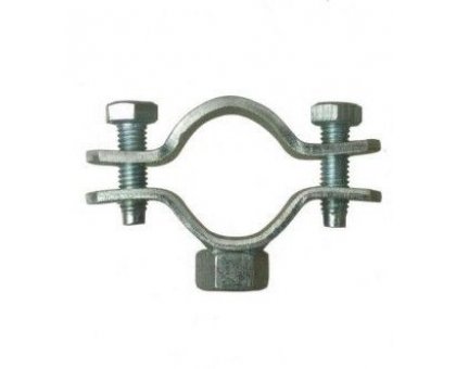 Collare pesante 1/2' in acciaio INOX con dado elettrosaldato 8 MA