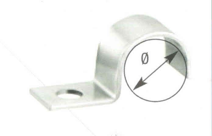 Cavallotto a 1 foro mm  6 in ferro zincato