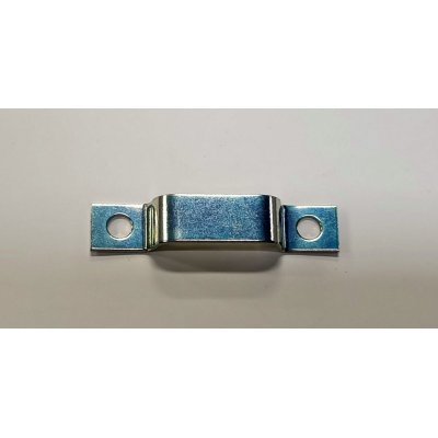 Cavallotto a 2 fori mm 8 x 24 in ferro zincato