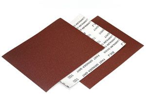 Tela abrasiva al corindone gr 120 foglio mm 230 x 280