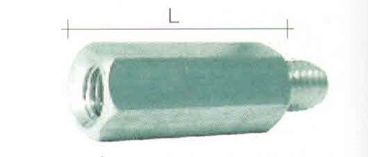 Distanziale con filetto MF 8 ma x mm 20 in acciaio zincato