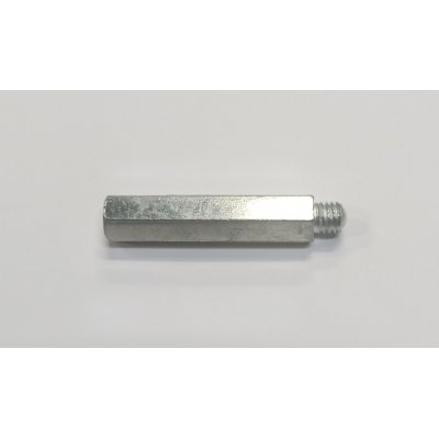 Distanziale con filetto MF 8 ma x mm 50 in acciaio zincato