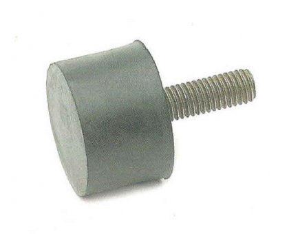 Antivibrante cilindrico filetto Ma 8 base mm 40 x 30