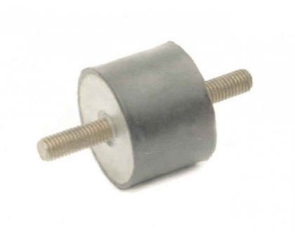 Antivibrante cilindrico a doppio filetto Ma 4 corpo mm 15 x 10