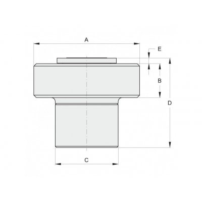 Rullo di guida in ferro d. mm 35 per cancelli scorrevoli FAC 159