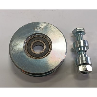 Ruota gola quadra d. mm 90 a 1 cuscinetto per cancelli scorrevoli FAC 306