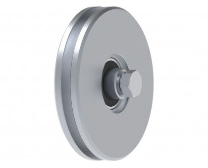 Ruota gola quadra d. mm 120 a 1 cuscinetto per cancelli scorrevoli FAC 308