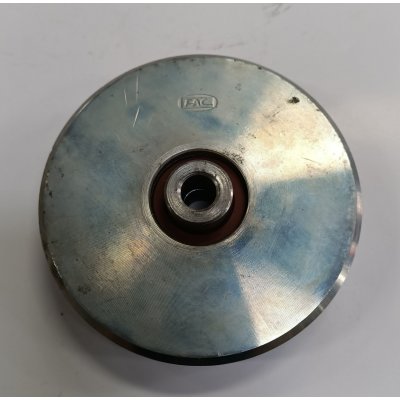 Ruota gola quadra d. mm 120 a 1 cuscinetto per cancelli scorrevoli FAC 308