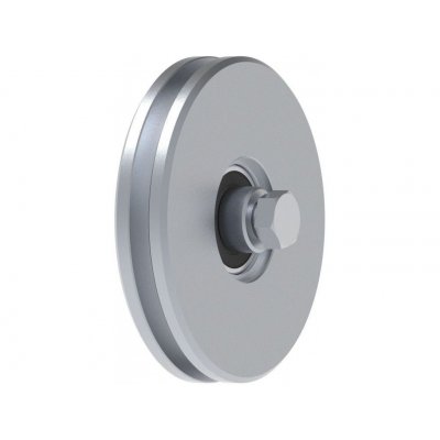 Ruota gola quadra d. mm 160 a 1 cuscinetto per cancelli scorrevoli FAC 310