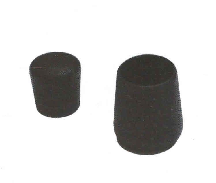 Tappo calzante esterno mm 14 in PVC colore nero