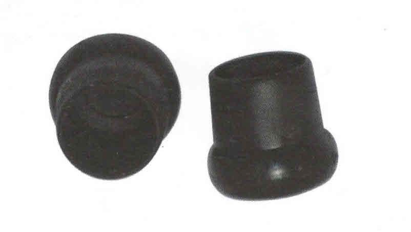 Tappo calzante esterno a pera mm 30 in PVC colore nero