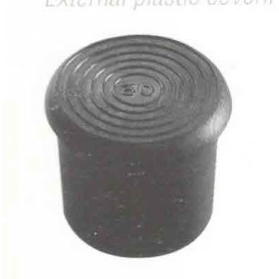 Tappo calzante a cappuccio mm 14 in gomma colore nero