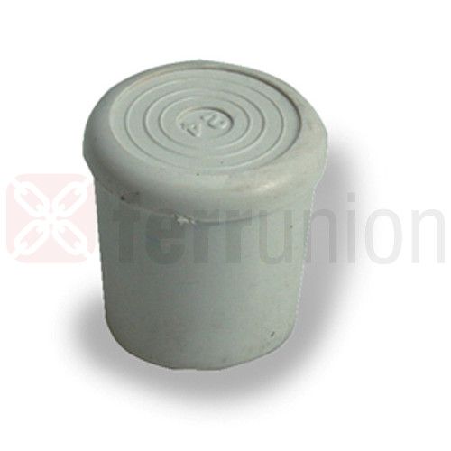 Tappo calzante a cappuccio mm 10 in gomma colore bianco