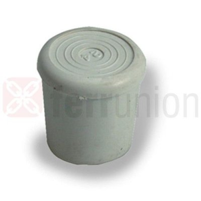 Tappo calzante a cappuccio mm 10 in gomma colore bianco