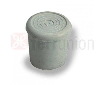 Tappo calzante a cappuccio mm 10 in gomma colore bianco