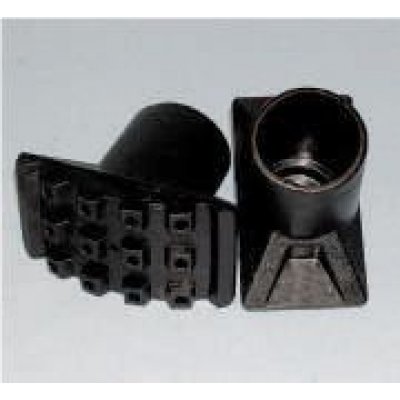 Tappo calzante esterno mm 40 per scale con piede ad artiglio in PVC colore nero