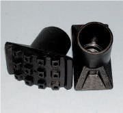 Tappo calzante esterno mm 30 per scale con piede ad artiglio in PVC colore nero