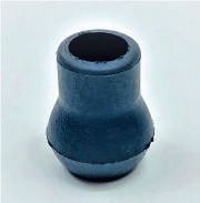 Puntale a pera tondo mm 18 in gomma x bastoni