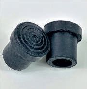 Puntale interno mm 10 in gomma colore nero