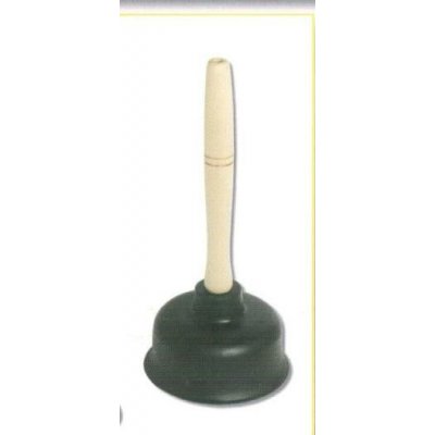 Sturatore a ventosa in gomma nera pesante Ø 150 mm