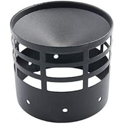 Terminale scarico d. 8 mm in accaio inox verniciato NERO