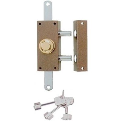 Serratura per porta ISEO 910335 chiusura triplice con pomolo interno