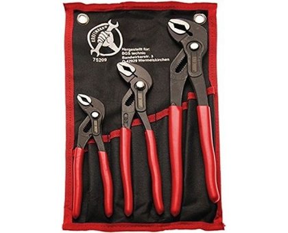Set 3 pinze giratubi regolabili con blocco mm 175-240-300 BGS