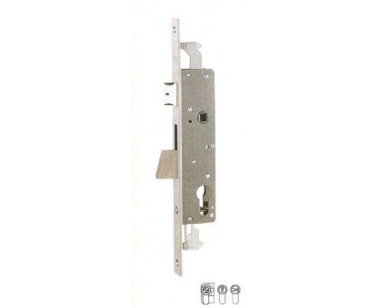 Serratura per montanti ISEO 783301B chiusura triplice con scrocco e mandata basculante