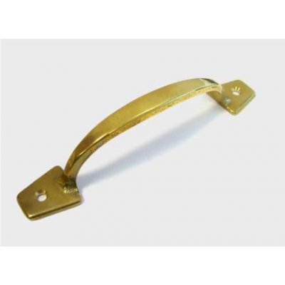 Maniglia MANETTINA LISCIA in ottone interasse fori mm 132