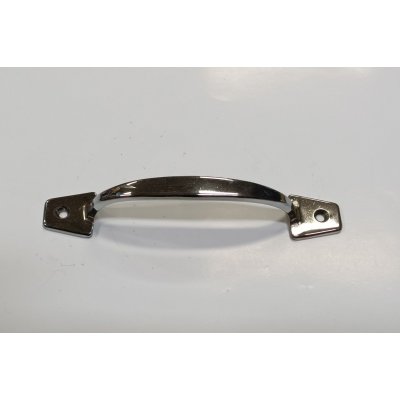 Maniglia MANETTINA LISCIA in ottone cromato interasse fori mm 118