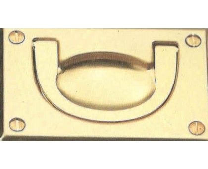 Maniglia incasso rettangolare mod. MARINA art 524/B in ottone