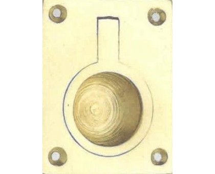 Maniglia incasso rettangolare mod. MARINA MILITARE art 516MT in ottone