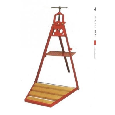 Banco per idraulico con morsa ribaltabile per tubi da 3"